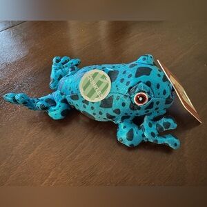 Woof & Whiskers Blue Frog Chew Toy for Dogs. Crinkly with Squeaker. Brand New!